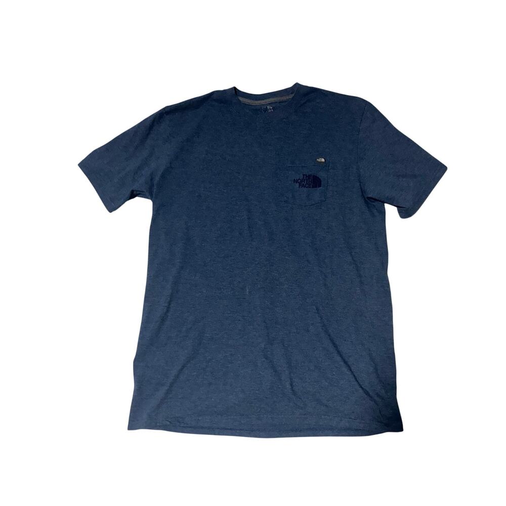 North Face Blue Pocket T-Shirt Medium